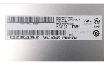 Lenovo 00HN883 DISPLAY AUO 12.5 FHD IPS AG 2.3t