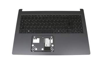 01704E69K201 Original Acer Tastatur inkl. Topcase DE (deutsch) schwarz/grau mit Backlight