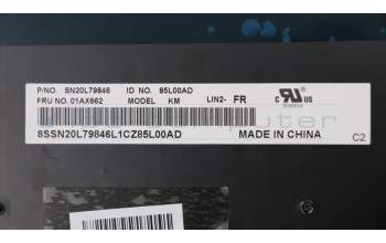 Lenovo 01AX662 NB_KYB Lin2 KBD,FR,LTN