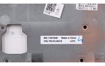 Lenovo 01LW419 COVER FRU EE580_C cover SUB_ASSY_BK,CQ