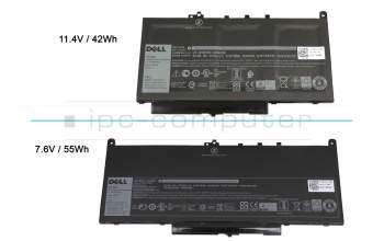 01W2Y2 Original Dell Akku 55Wh 7,6V