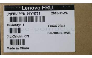 Lenovo 01YN756 NB_KYB FRU COMO NM,LTN,KB-BL,SV,IS