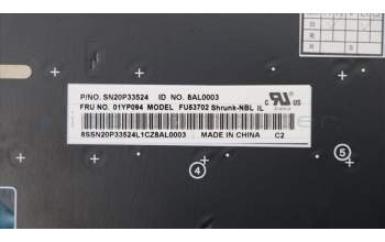 Lenovo 01YP094 NB_KYB FRU COMO SK,LTN,KB,BK,IL