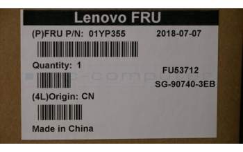 Lenovo 01YP355 NB_KYB FRU COMO FL,LTN,KB,BK,IN