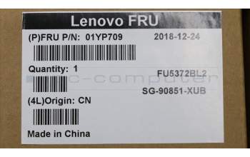 Lenovo 01YP709 NB_KYB FRU COMO NM,LTN,KB-BL,BK,USE