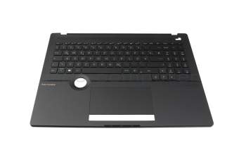 04050-02000100 Original Asus Tastatur inkl. Topcase DE (deutsch) schwarz/schwarz mit Backlight (ASUS Dial)