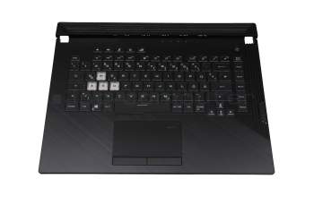 04060-01630100DH19171 Original Asus Tastatur inkl. Topcase DE (deutsch) schwarz/transparent/schwarz mit Backlight