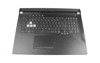 04062-00120000 Original Asus Tastatur inkl. Topcase DE (deutsch) schwarz/schwarz mit Backlight - ohne Keystone-Schacht -