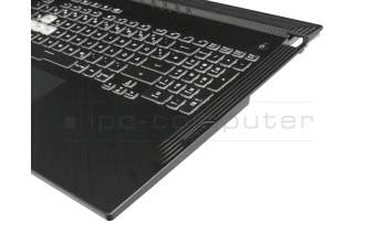 04062-00120000 Original Asus Tastatur inkl. Topcase DE (deutsch) schwarz/schwarz mit Backlight - ohne Keystone-Schacht -