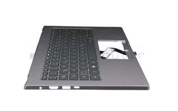 0420535CK203 Original Acer Tastatur inkl. Topcase DE (deutsch) silber/silber mit Backlight