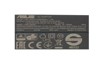 0A001-00443300 Original Asus USB-C Netzteil 65,0 Watt EU Wallplug