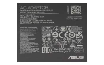 0A001-00443500 Original Asus USB-C Netzteil 65,0 Watt