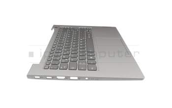 0BJ0892 Original Lenovo Tastatur inkl. Topcase DE (deutsch) grau/grau mit Backlight