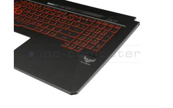 0KN1-5J1GE21 Original Pega Tastatur inkl. Topcase DE (deutsch) schwarz/rot/schwarz mit Backlight