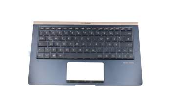 0KN1-6A1GE13 Original Pegatron Tastatur inkl. Topcase DE (deutsch) schwarz/blau mit Backlight