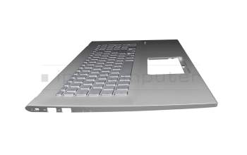 0KN1-7G1GE11 Original Pega Tastatur inkl. Topcase DE (deutsch) silber/silber mit Backlight