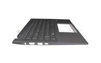 0KNB0-262VGE00 Original Asus Tastatur inkl. Topcase DE (deutsch) grau/grau mit Backlight (Gun Metal Grey)