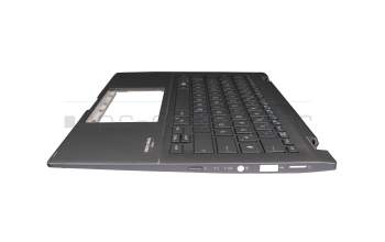 0KNB0-262VGE00 Original Asus Tastatur inkl. Topcase DE (deutsch) grau/grau mit Backlight (Gun Metal Grey)