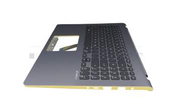 0KNB0-5634GE00 Original Asus Tastatur inkl. Topcase DE (deutsch) schwarz/silber/gelb mit Backlight silber/gelb