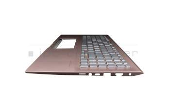 0KNB0-563KGE00 Original Asus Tastatur inkl. Topcase DE (deutsch) silber/pink mit Backlight