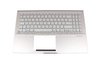 0KNB0-563KGE00 Original Asus Tastatur inkl. Topcase DE (deutsch) silber/rosé mit Backlight