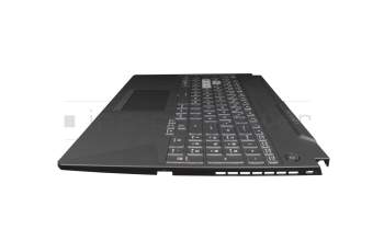 0KNR0-691BGE00 Original Asus Tastatur inkl. Topcase DE (deutsch) schwarz/transparent/schwarz mit Backlight