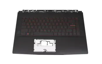 957-16W11E-C08 Original MSI Tastatur inkl. Topcase DE (deutsch) schwarz/schwarz mit Backlight