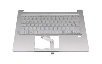 102-016M2LHA03 Original Acer Tastatur inkl. Topcase DE (deutsch) silber/silber mit Backlight