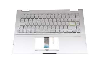 102-019G5LHA04 Original Asus Tastatur inkl. Topcase DE (deutsch) silber/silber mit Backlight