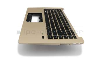 13N1-0QA0501 Original Acer Tastatur inkl. Topcase DE (deutsch) schwarz/gold mit Backlight