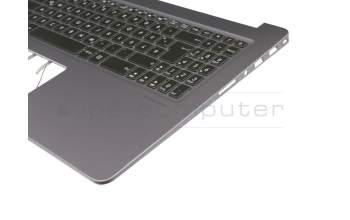 13N1-29A0F01 Original Asus Tastatur inkl. Topcase DE (deutsch) schwarz/grau mit Backlight