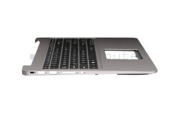 13NB0CB1AM201 Original Asus Tastatur inkl. Topcase US (englisch) schwarz/grau mit Backlight