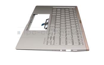 13NB0MP0M04011 Original Asus Tastatur inkl. Topcase DE (deutsch) silber/silber mit Backlight