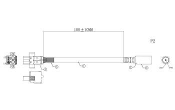 Asus 14026-00190000 DC JACK/F TO TERMINAL BLOCK PLUG 2P 10CM