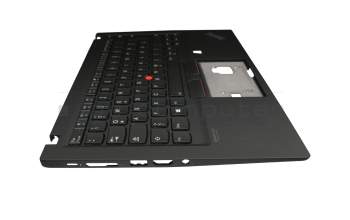 14766449 Original Lenovo Tastatur inkl. Topcase DE (deutsch) schwarz/schwarz mit Backlight und Mouse-Stick