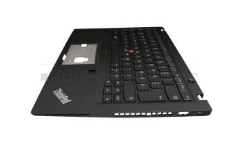 14766449 Original Lenovo Tastatur inkl. Topcase DE (deutsch) schwarz/schwarz mit Backlight und Mouse-Stick