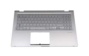 1SG-95730-2DA Original Asus Tastatur inkl. Topcase DE (deutsch) silber/silber mit Backlight