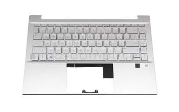 210321A-8 Original HP Tastatur inkl. Topcase DE (deutsch) silber/silber mit Backlight