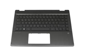 2H-BBJGMW63111 Original Primax Tastatur inkl. Topcase DE (deutsch) schwarz/schwarz mit Backlight