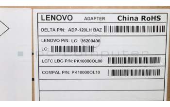 Lenovo 36200400 Netzteil Delta ADP-120LH BA 19.5V6.15A