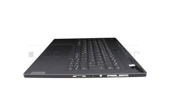 3680000147 Original Lenovo Tastatur inkl. Topcase DE (deutsch) grau/grau mit Backlight