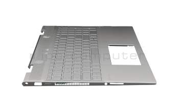 442.QED07.0001 Original HP Tastatur inkl. Topcase DE (deutsch) silber/silber mit Backlight