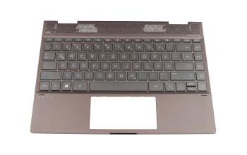 4600EC0C0003 Original HP Tastatur inkl. Topcase DE (deutsch) schwarz/grau mit Backlight