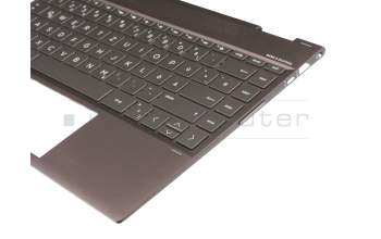 4600EC0C0003 Original HP Tastatur inkl. Topcase DE (deutsch) schwarz/grau mit Backlight