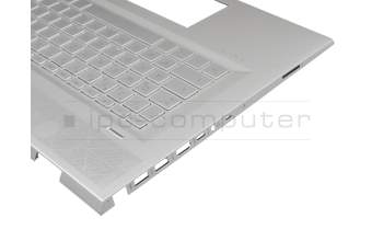 46M.0EJCS.0003 Original HP Tastatur inkl. Topcase DE (deutsch) silber/silber mit Backlight