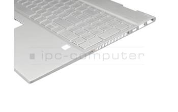 46M0GBCS0025 Original HP Tastatur inkl. Topcase DE (deutsch) silber/silber mit Backlight (DIS)