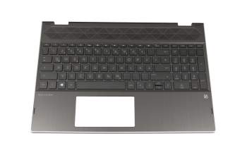 490.0EH07.010G Original HP Tastatur inkl. Topcase DE (deutsch) schwarz/schwarz mit Backlight