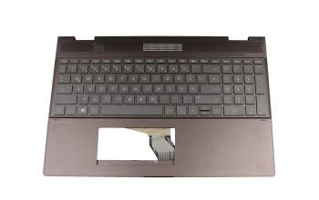 4AX35TATP00-ZCP Original HP Tastatur inkl. Topcase DE (deutsch) anthrazit/grau mit Backlight