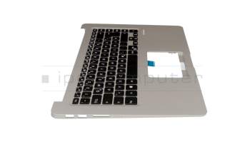 4B+NDX03.021 Original Asus Tastatur inkl. Topcase DE (deutsch) schwarz/silber mit Backlight