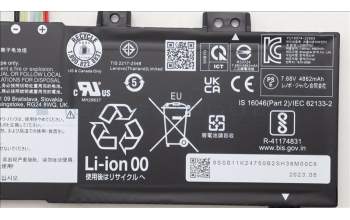 Lenovo 5B11K24752 BATTERY 2cell 38Wh 7.68V L22B2PG2